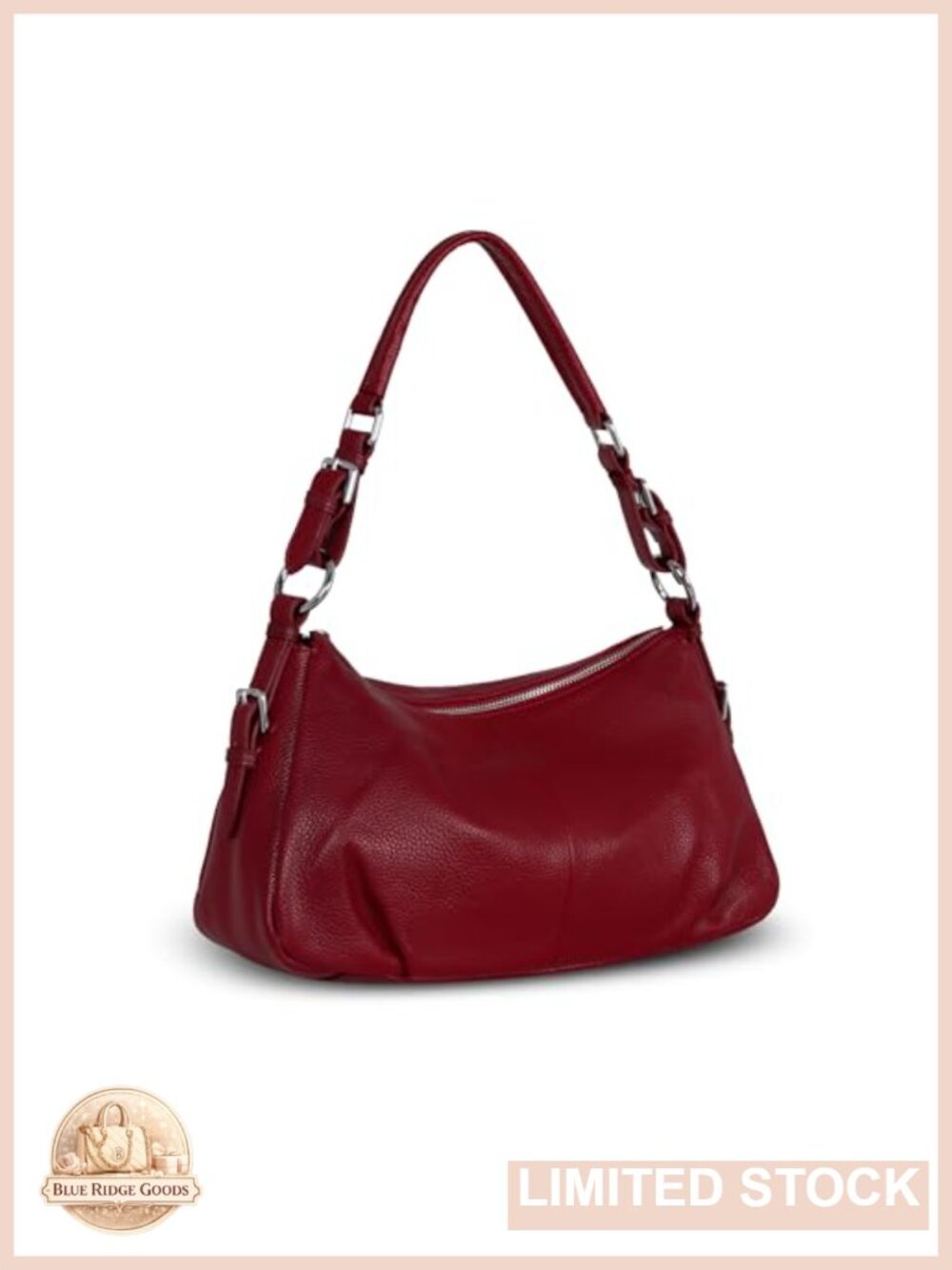 Genuine Leather Hobo Shoulder Bag Crossbody Tote Purse